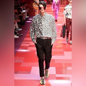 Dolce & Gabbana Men’s Runway Dress Shirt